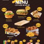 Menu Chicken King Marrakech March 2024 083209-568200